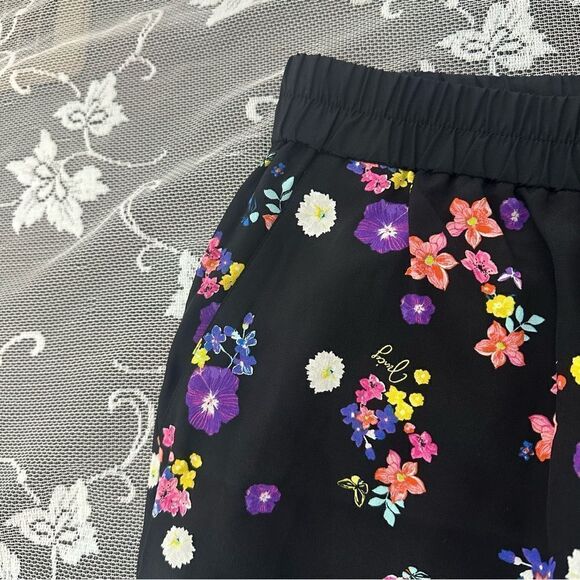 Juicy Couture 100% Silk Floral Joggers Sz Small - Picture 8 of 15